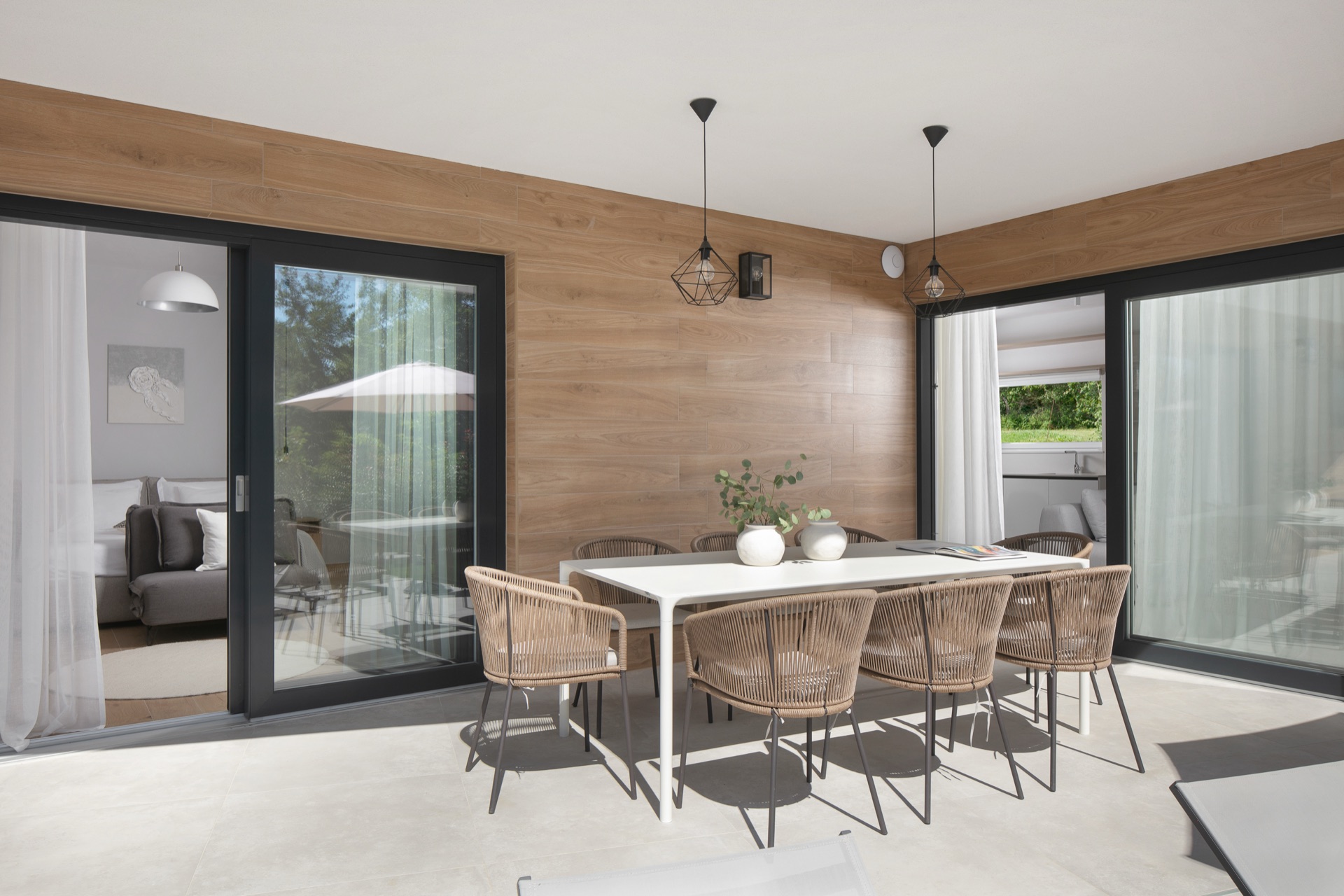 Überdachte Terrasse